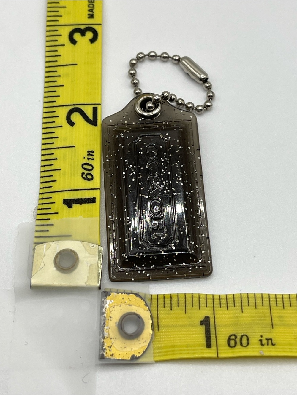 Coach Poppy Smoky Clear with Silver Glitter Hang Tag - Picture 4 of 4